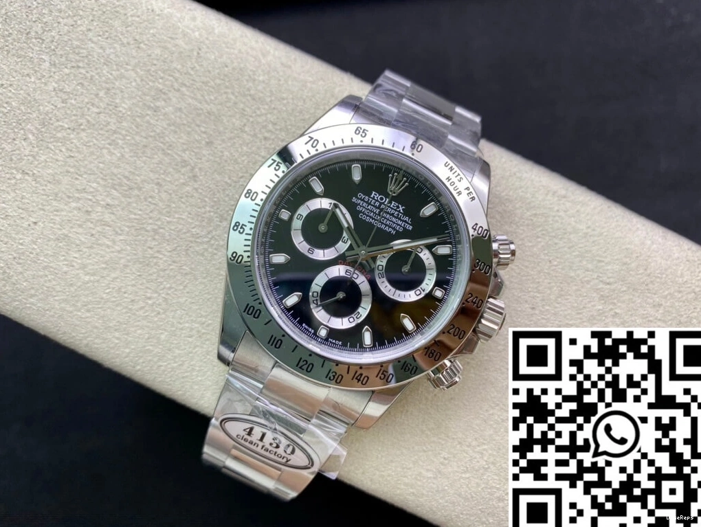 Steel Clean Daytona Stainless 116520 Cosmograph Factory Bezel Rolex 0120